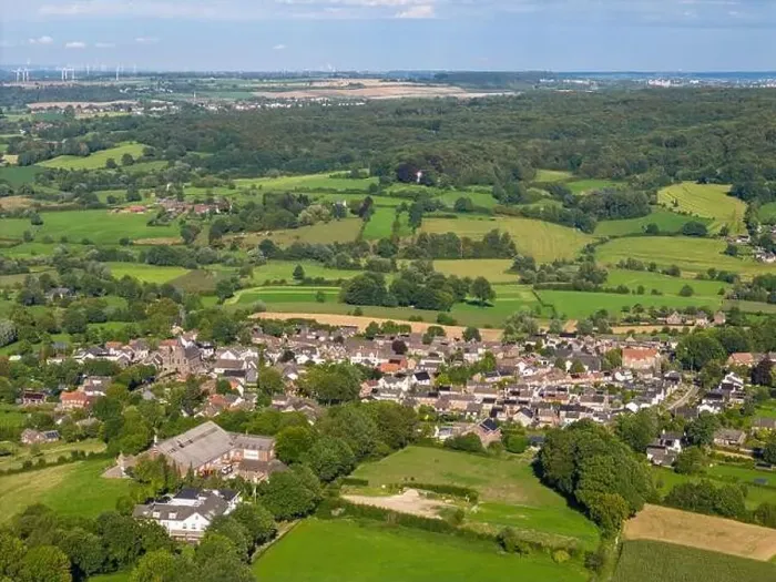 Framed Print : Aerial drone photo of the dutch town Epen Framed Print : Aerial drone photo of the dutch town Epen