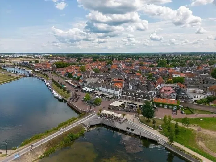 Framed Print : Aerial drone photo of the dutch town Harderwijk. Harderwijk is located at the Gooimeer in Gelderland, the Netherlands Framed Print : Aerial drone photo of the dutch town Harderwijk. Harderwijk is located at the Gooimeer in Gelderland, the Netherlands