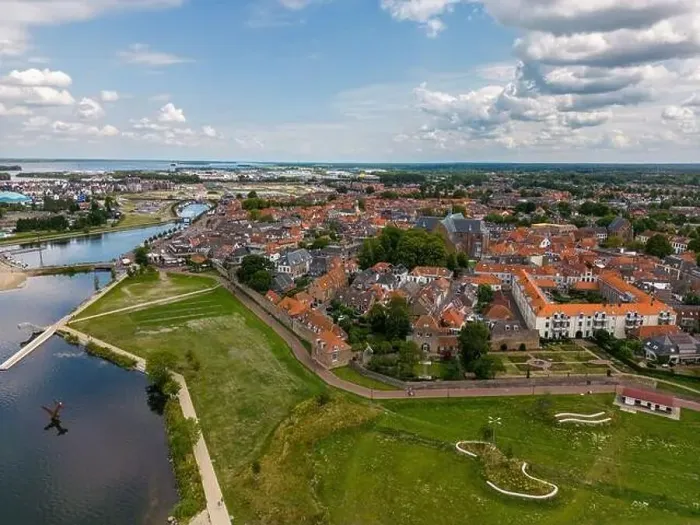 Framed Print : Aerial drone photo of the dutch town Harderwijk. Harderwijk is located at the Gooimeer in Gelderland, the Netherlands Framed Print : Aerial drone photo of the dutch town Harderwijk. Harderwijk is located at the Gooimeer in Gelderland, the Netherlands