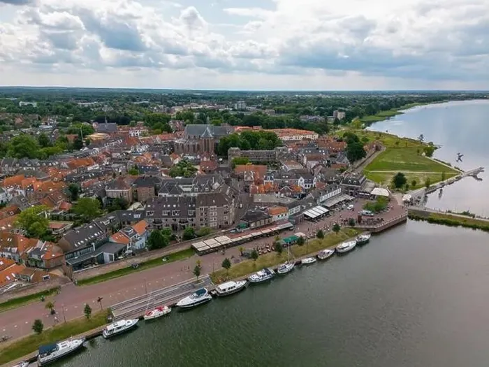 Framed Print : Aerial drone photo of the dutch town Harderwijk. Harderwijk is located at the Gooimeer in Gelderland, the Netherlands Framed Print : Aerial drone photo of the dutch town Harderwijk. Harderwijk is located at the Gooimeer in Gelderland, the Netherlands