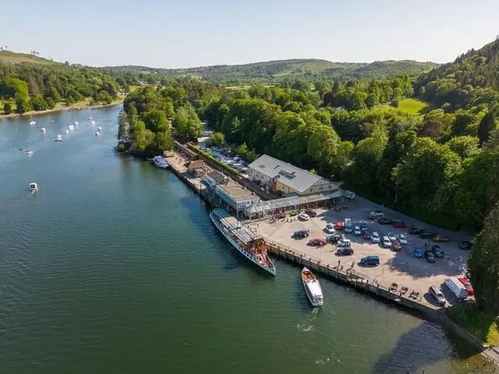 Framed Print : Aerial drone photo of lake Windermere in summer. It is the largest lake in Cumbria, England Framed Print : Aerial drone photo of lake Windermere in summer. It is the largest lake in Cumbria, England