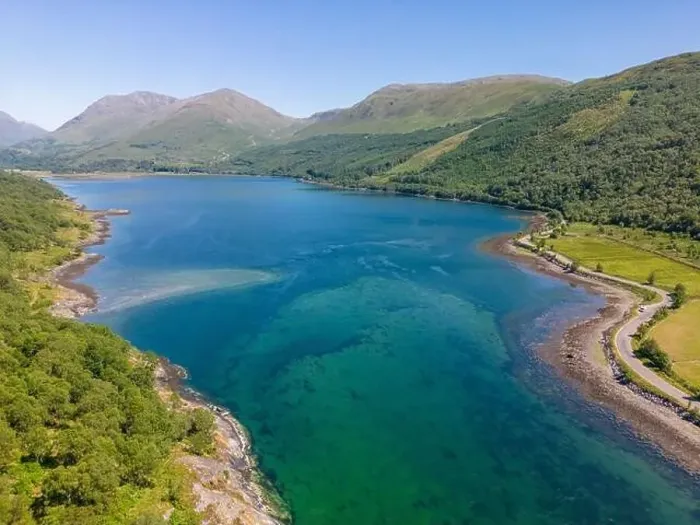 Framed Print : Aerial drone photo of Loch Creran in Scotland Framed Print : Aerial drone photo of Loch Creran in Scotland
