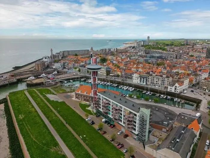 Framed Print : Aerial drone photo of the marina in the coastal town of Vlissingen in Zeeland, the Netherlands Framed Print : Aerial drone photo of the marina in the coastal town of Vlissingen in Zeeland, the Netherlands