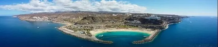 Framed Print : Aerial drone photo. Playa de Amadores