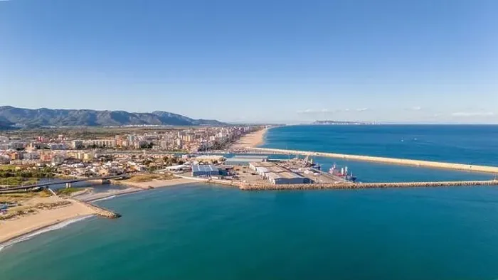 Framed Print : Aerial drone photo of the Port of Gandia Framed Print : Aerial drone photo of the Port of Gandia