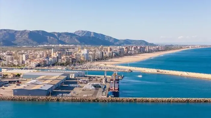 Framed Print : Aerial drone photo of the Port of Gandia Framed Print : Aerial drone photo of the Port of Gandia