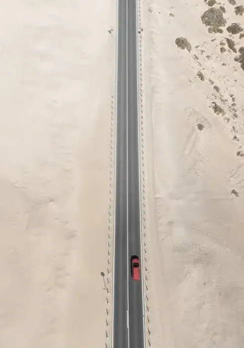 Framed Print : Aerial Drone Photo of Road Framed Print : Aerial Drone Photo of Road