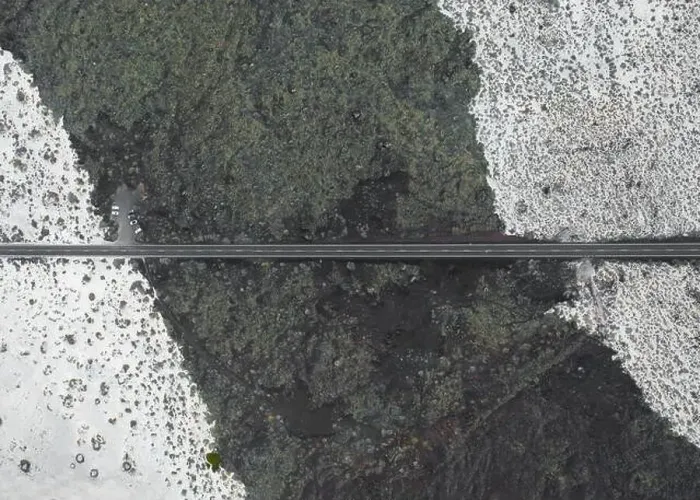 Framed Print : Aerial Drone Photo of Road Framed Print : Aerial Drone Photo of Road
