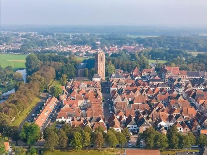 Framed Print : Aerial drone photo of the small city named Elburg. Elburg is a fortified town with a lot of history in the Netherlands Framed Print : Aerial drone photo of the small city named Elburg. Elburg is a fortified town with a lot of history in the Netherlands