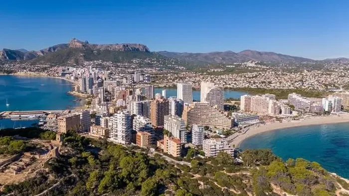 Framed Print : Aerial drone photo of the Spanish coastal town named Calpe in the Costa Blanca Framed Print : Aerial drone photo of the Spanish coastal town named Calpe in the Costa Blanca