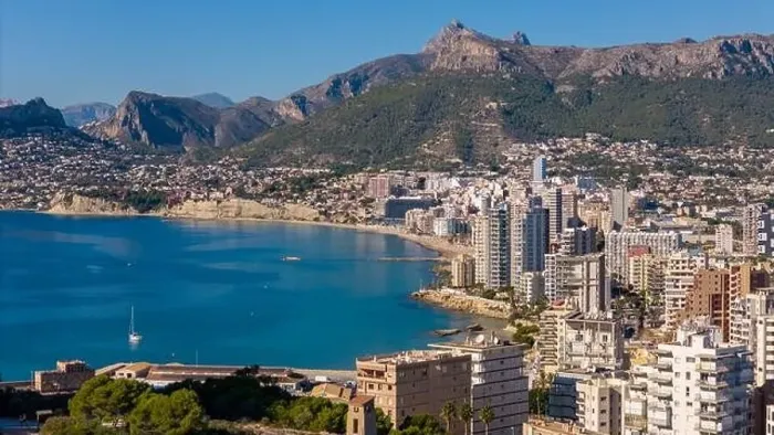 Framed Print : Aerial drone photo of the Spanish coastal town named Calpe in the Costa Blanca Framed Print : Aerial drone photo of the Spanish coastal town named Calpe in the Costa Blanca