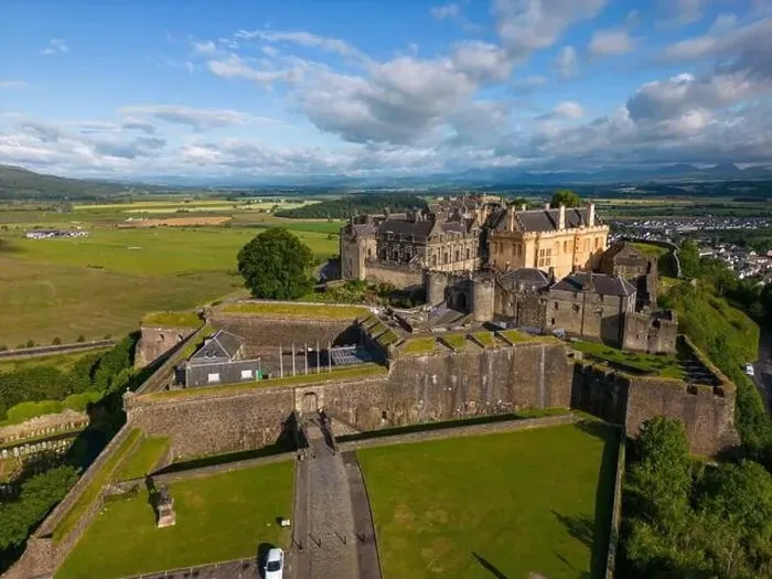Framed Print : Aerial drone photo of Stirling castle in the city of Stirling Framed Print : Aerial drone photo of Stirling castle in the city of Stirling