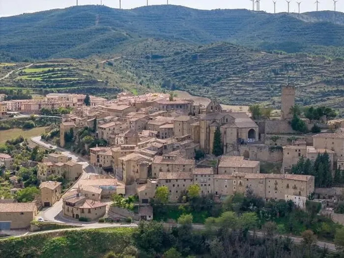 Framed Print : Aerial drone photo of the town named Sos Del Rey Catolico in the province of Zaragoza, Northern Spain Framed Print : Aerial drone photo of the town named Sos Del Rey Catolico in the province of Zaragoza, Northern Spain