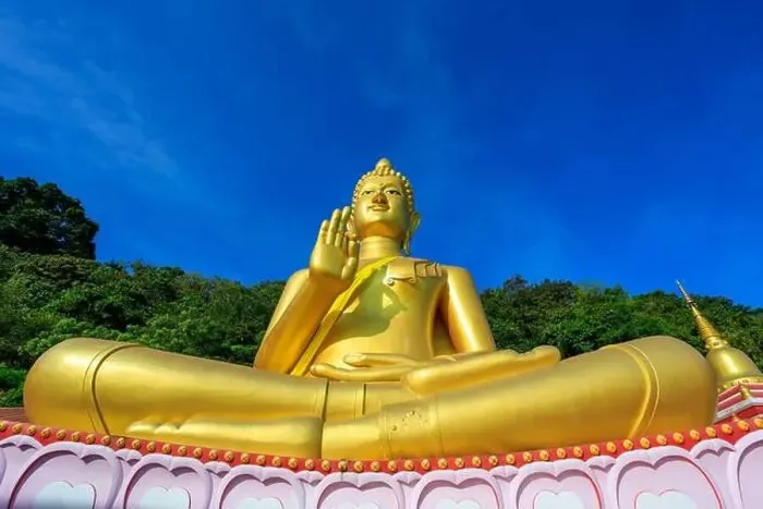 Framed Print : Aerial drone point of view landscape of Wat Khao Rang a buddhist Thai temple on the island of Phuket, Thailand Framed Print : Aerial drone point of view landscape of Wat Khao Rang a buddhist Thai temple on the island of Phuket, Thailand