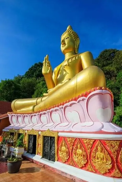Framed Print : Aerial drone point of view landscape of Wat Khao Rang a buddhist Thai temple on the island of Phuket, Thailand Framed Print : Aerial drone point of view landscape of Wat Khao Rang a buddhist Thai temple on the island of Phuket, Thailand
