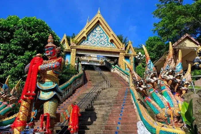 Framed Print : Aerial drone point of view landscape of Wat Khao Rang a buddhist Thai temple on the island of Phuket, Thailand Framed Print : Aerial drone point of view landscape of Wat Khao Rang a buddhist Thai temple on the island of Phuket, Thailand