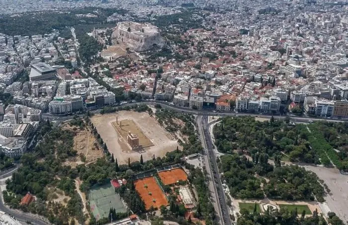 Framed Print : Aerial drone shot of Acropolis of Athens Framed Print : Aerial drone shot of Acropolis of Athens