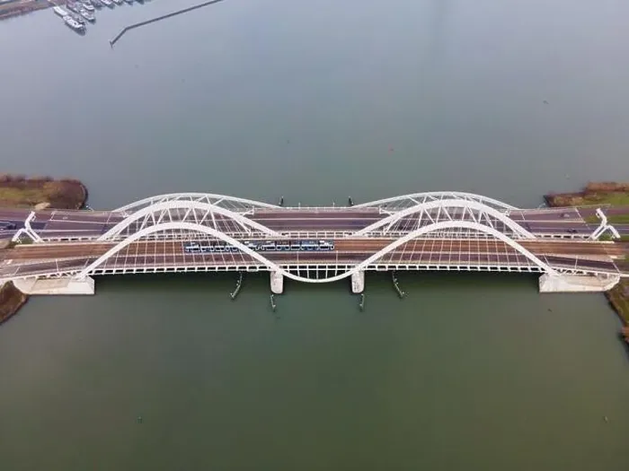 Framed Print : Aerial drone video of the Enneus Heermabrug in Amsterdam Framed Print : Aerial drone video of the Enneus Heermabrug in Amsterdam