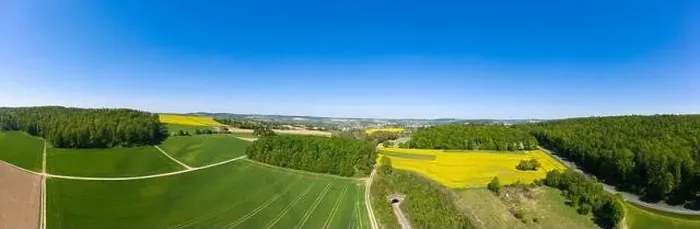 Framed Print : Aerial drone view, agricultural landscape, Walzbachtal, Kraichgau, Baden-Wurttemberg, Germany, Europe Framed Print : Aerial drone view, agricultural landscape, Walzbachtal, Kraichgau, Baden-Wurttemberg, Germany, Europe
