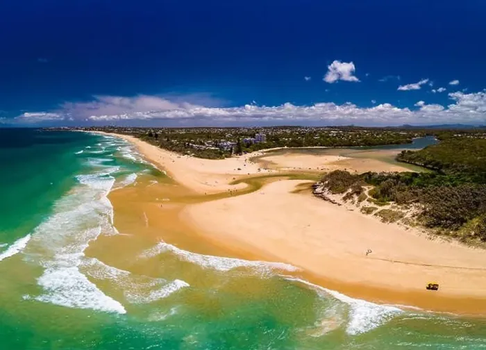 Framed Print : Aerial drone view of beach and Currimundi Lake, Caloundra, Sunshine Coast, Queensland, Australia Framed Print : Aerial drone view of beach and Currimundi Lake, Caloundra, Sunshine Coast, Queensland, Australia