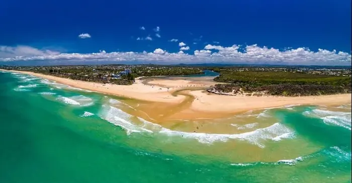 Framed Print : Aerial drone view of beach and Currimundi Lake, Caloundra, Sunshine Coast, Queensland, Australia Framed Print : Aerial drone view of beach and Currimundi Lake, Caloundra, Sunshine Coast, Queensland, Australia