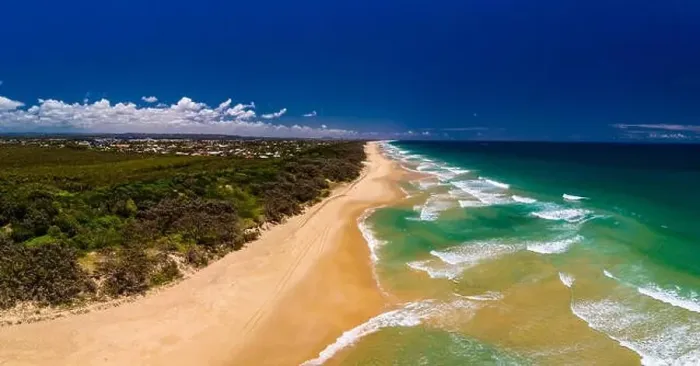 Framed Print : Aerial drone view of beach and Currimundi Lake, Caloundra, Sunshine Coast, Queensland, Australia Framed Print : Aerial drone view of beach and Currimundi Lake, Caloundra, Sunshine Coast, Queensland, Australia