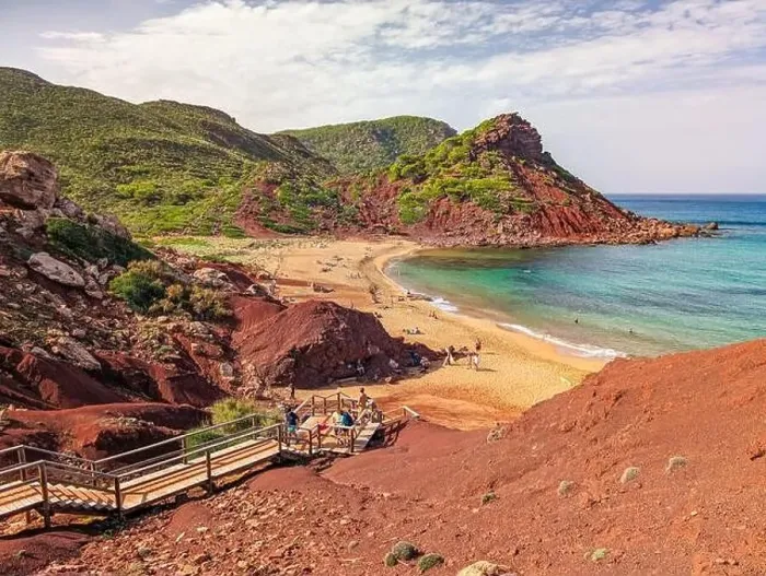 Framed Print : Aerial drone view of Cala del Pilar beach scenery on north cost of Menorca, near Ferreries Framed Print : Aerial drone view of Cala del Pilar beach scenery on north cost of Menorca, near Ferreries