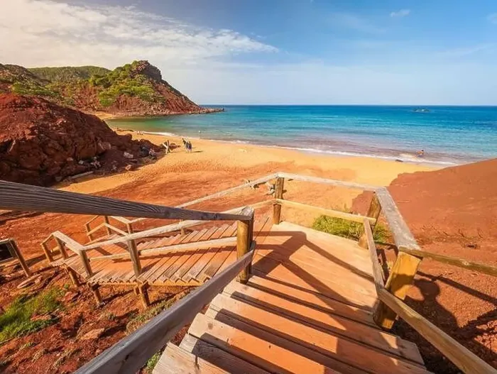Framed Print : Aerial drone view of Cala del Pilar beach scenery on north cost of Menorca, near Ferreries Framed Print : Aerial drone view of Cala del Pilar beach scenery on north cost of Menorca, near Ferreries