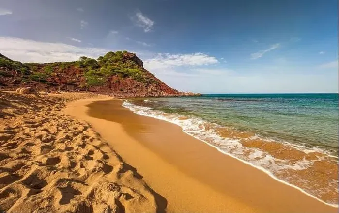 Framed Print : Aerial drone view of Cala del Pilar beach scenery on north cost of Menorca, near Ferreries Framed Print : Aerial drone view of Cala del Pilar beach scenery on north cost of Menorca, near Ferreries