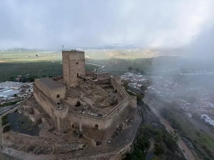 Framed Print : aerial drone view of the castle of Alcaudete in the province of Jaén, Spain Framed Print : aerial drone view of the castle of Alcaudete in the province of Jaén, Spain