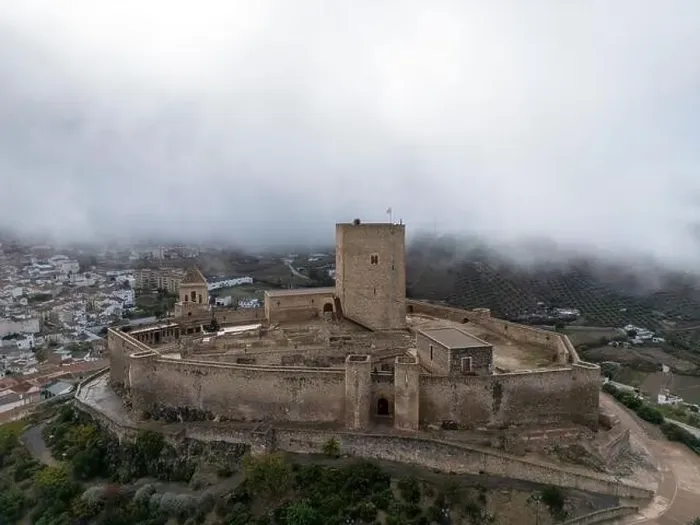 Framed Print : aerial drone view of the castle of Alcaudete in the province of Jaén, Spain Framed Print : aerial drone view of the castle of Alcaudete in the province of Jaén, Spain