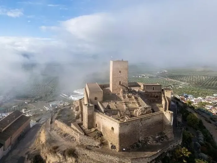 Framed Print : aerial drone view of the castle of Alcaudete in the province of Jaén, Spain Framed Print : aerial drone view of the castle of Alcaudete in the province of Jaén, Spain