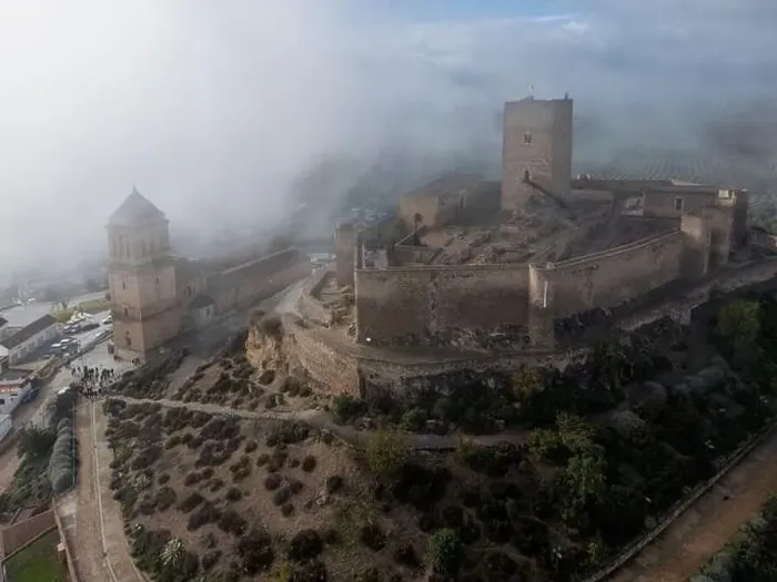 Framed Print : aerial drone view of the castle of Alcaudete in the province of Jaén, Spain Framed Print : aerial drone view of the castle of Alcaudete in the province of Jaén, Spain