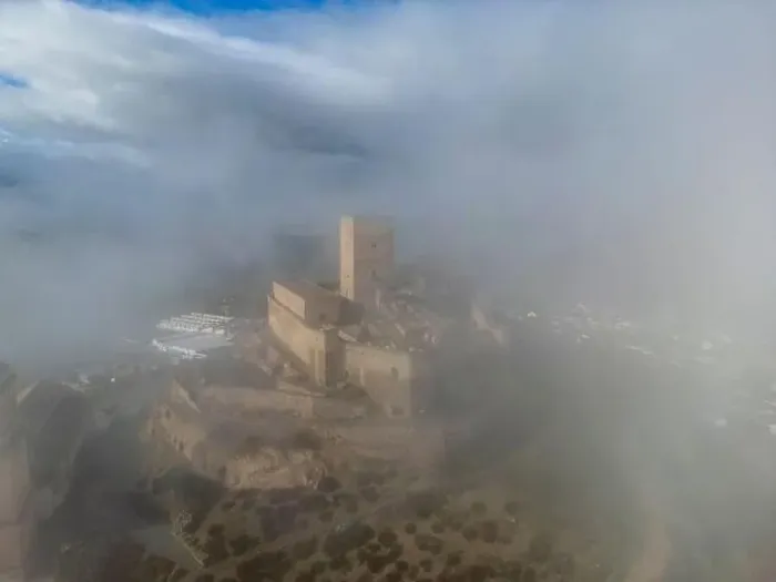 Framed Print : aerial drone view of the castle of Alcaudete in the province of Jaén, Spain Framed Print : aerial drone view of the castle of Alcaudete in the province of Jaén, Spain