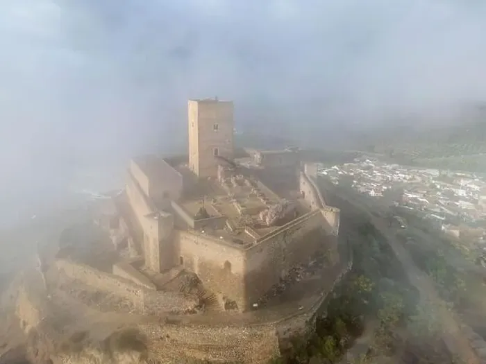 Framed Print : aerial drone view of the castle of Alcaudete in the province of Jaén, Spain Framed Print : aerial drone view of the castle of Alcaudete in the province of Jaén, Spain