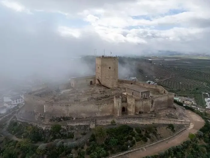Framed Print : aerial drone view of the castle of Alcaudete in the province of Jaén, Spain Framed Print : aerial drone view of the castle of Alcaudete in the province of Jaén, Spain