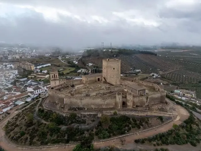 Framed Print : aerial drone view of the castle of Alcaudete in the province of Jaén, Spain Framed Print : aerial drone view of the castle of Alcaudete in the province of Jaén, Spain