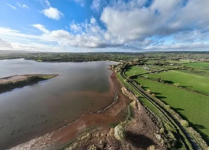 Framed Print : Aerial Drone view over Chew Valley Lake Framed Print : Aerial Drone view over Chew Valley Lake