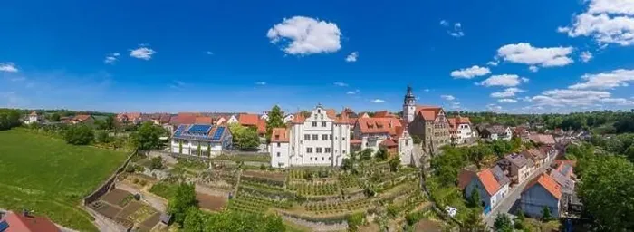 Framed Print : Aerial drone view, city view, Gochsheim, Baden-Wurttemberg, Germany, Europe Framed Print : Aerial drone view, city view, Gochsheim, Baden-Wurttemberg, Germany, Europe