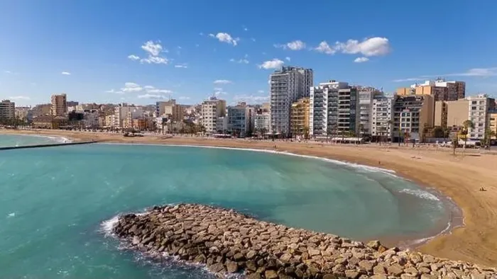 Framed Print : Aerial drone view on the coastal town of Vinaros in the province of Castellon Framed Print : Aerial drone view on the coastal town of Vinaros in the province of Castellon