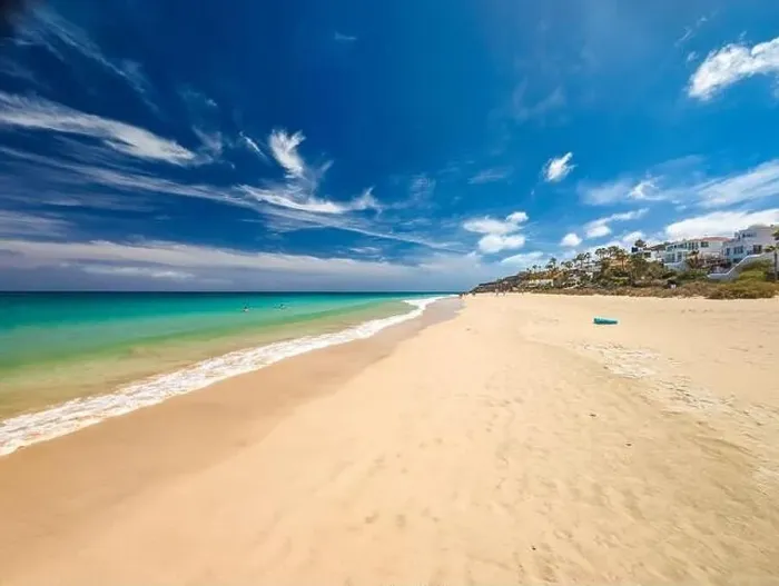 Framed Print : Aerial drone view of Costa Calma beach during the sunset, Fuerteventura, Canary Islands, Spain Framed Print : Aerial drone view of Costa Calma beach during the sunset, Fuerteventura, Canary Islands, Spain