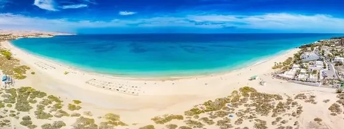 Framed Print : Aerial drone view of Costa Calma beach during the sunset, Fuerteventura, Canary Islands, Spain Framed Print : Aerial drone view of Costa Calma beach during the sunset, Fuerteventura, Canary Islands, Spain