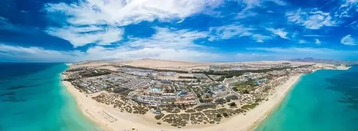Framed Print : Aerial drone view of Costa Calma beach during the sunset, Fuerteventura, Canary Islands, Spain Framed Print : Aerial drone view of Costa Calma beach during the sunset, Fuerteventura, Canary Islands, Spain