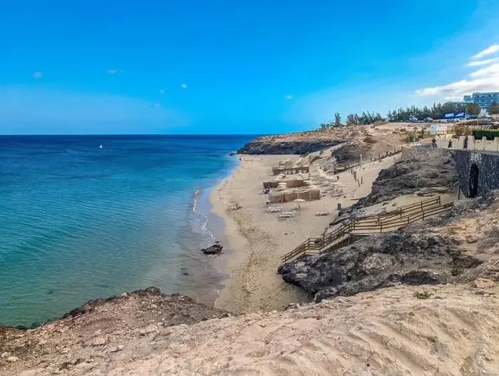Framed Print : Aerial drone view of Costa Calma beach during the sunset, Fuerteventura, Canary Islands, Spain Framed Print : Aerial drone view of Costa Calma beach during the sunset, Fuerteventura, Canary Islands, Spain