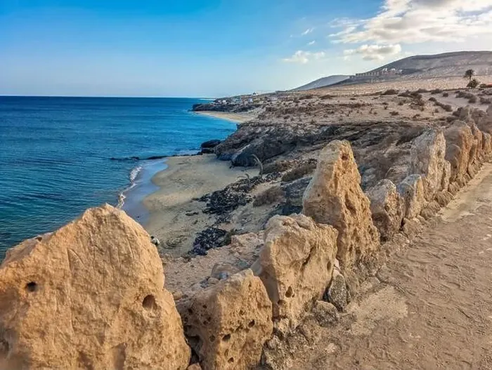 Framed Print : Aerial drone view of Costa Calma beach during the sunset, Fuerteventura, Canary Islands, Spain Framed Print : Aerial drone view of Costa Calma beach during the sunset, Fuerteventura, Canary Islands, Spain