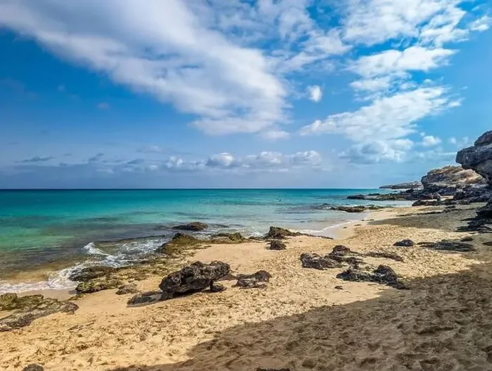 Framed Print : Aerial drone view of Costa Calma beach during the sunset, Fuerteventura, Canary Islands, Spain Framed Print : Aerial drone view of Costa Calma beach during the sunset, Fuerteventura, Canary Islands, Spain