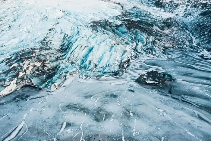 Framed Print : Aerial drone top view glacier iceland Sólheimajökull, Melting Ice, Climate Change and Global Warming Concept Framed Print : Aerial drone top view glacier iceland Sólheimajökull, Melting Ice, Climate Change and Global Warming Concept