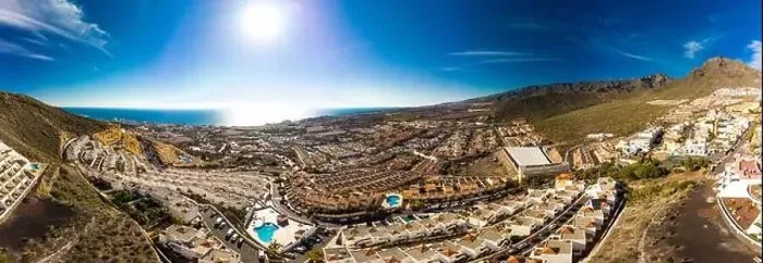 Framed Print : Aerial drone view with Las Americas beach at Costa Adeje, Tenerife, Canary Framed Print : Aerial drone view with Las Americas beach at Costa Adeje, Tenerife, Canary