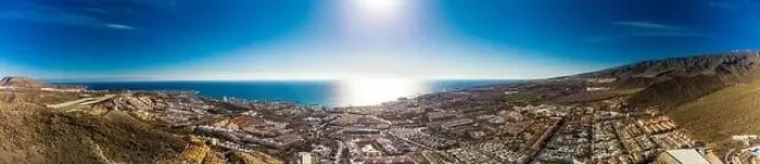 Framed Print : Aerial drone view with Las Americas beach at Costa Adeje, Tenerife, Canary Framed Print : Aerial drone view with Las Americas beach at Costa Adeje, Tenerife, Canary