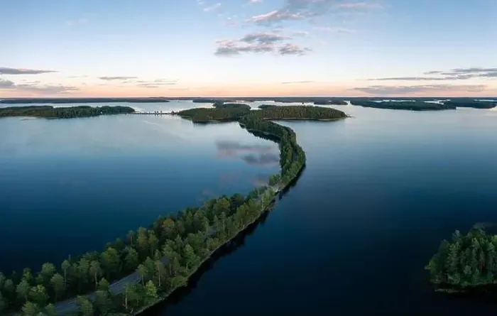 Framed Print : Aerial drone view of Punkaharju nature reserve and its famous ridge road in Savonlinna, Finland Framed Print : Aerial drone view of Punkaharju nature reserve and its famous ridge road in Savonlinna, Finland